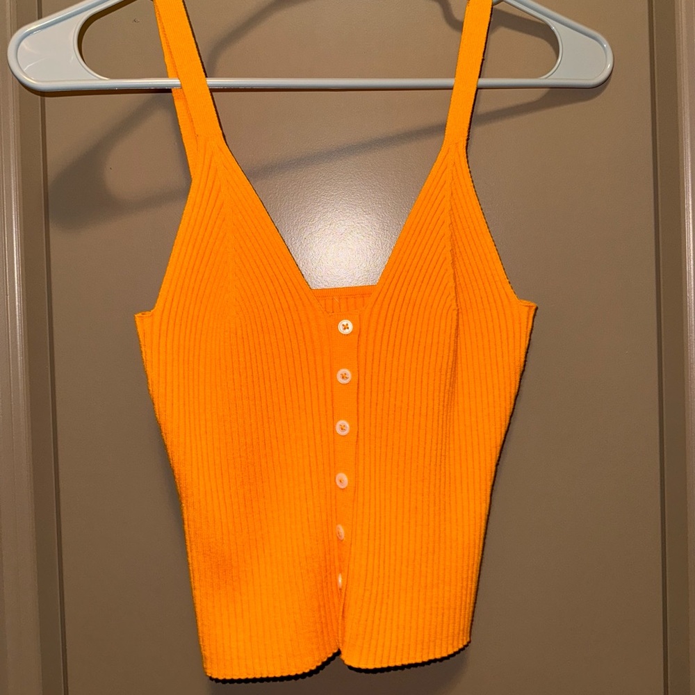 Aerie Button Front Sweater Tank Top